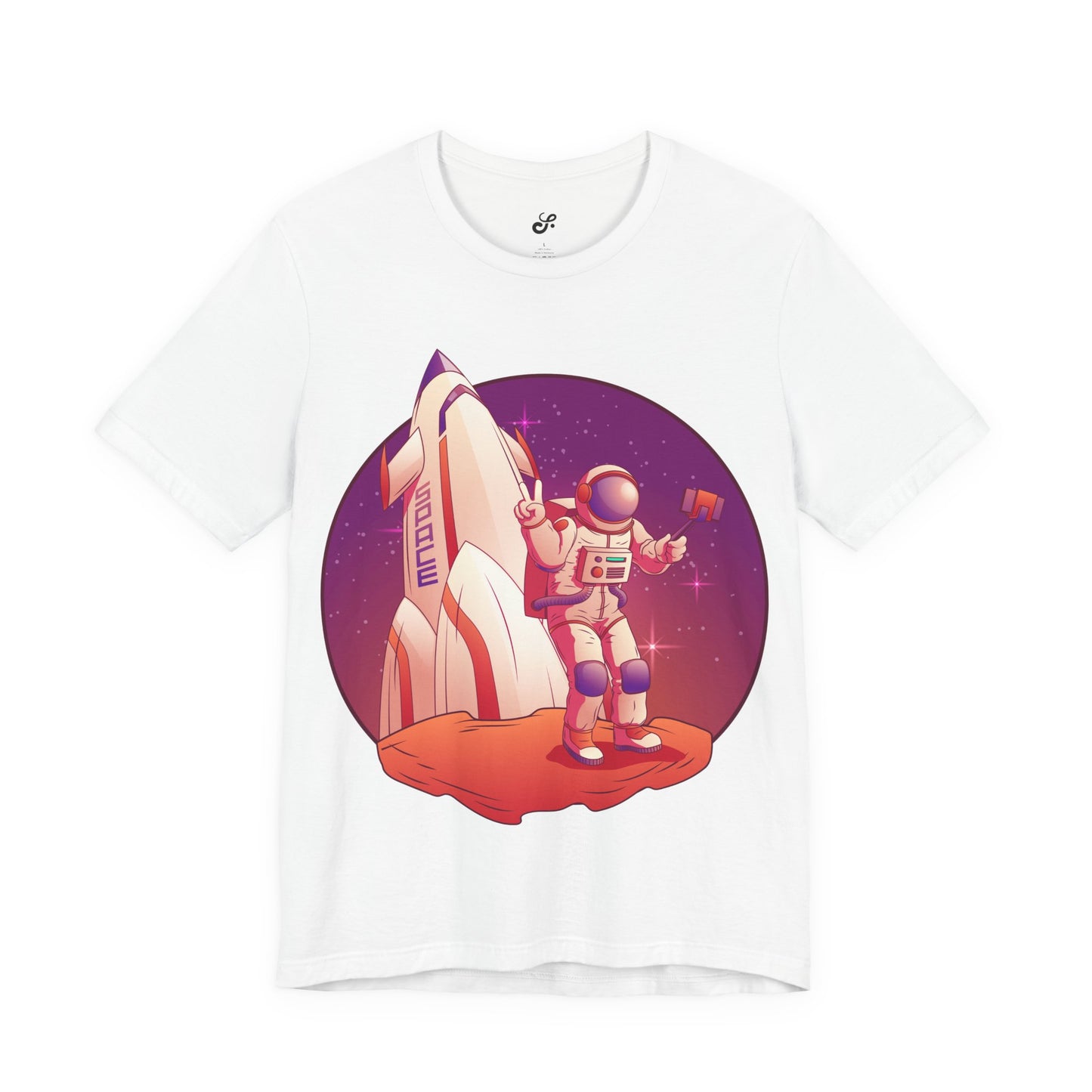 Astronot ve Roket Baskılı Tişört YSS-TS-0001