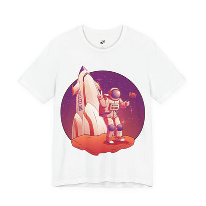 Astronot ve Roket Baskılı Tişört YSS-TS-0001