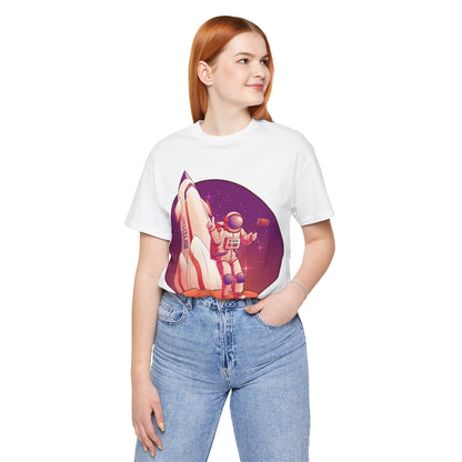 Astronot ve Roket Baskılı Tişört YSS-TS-0001