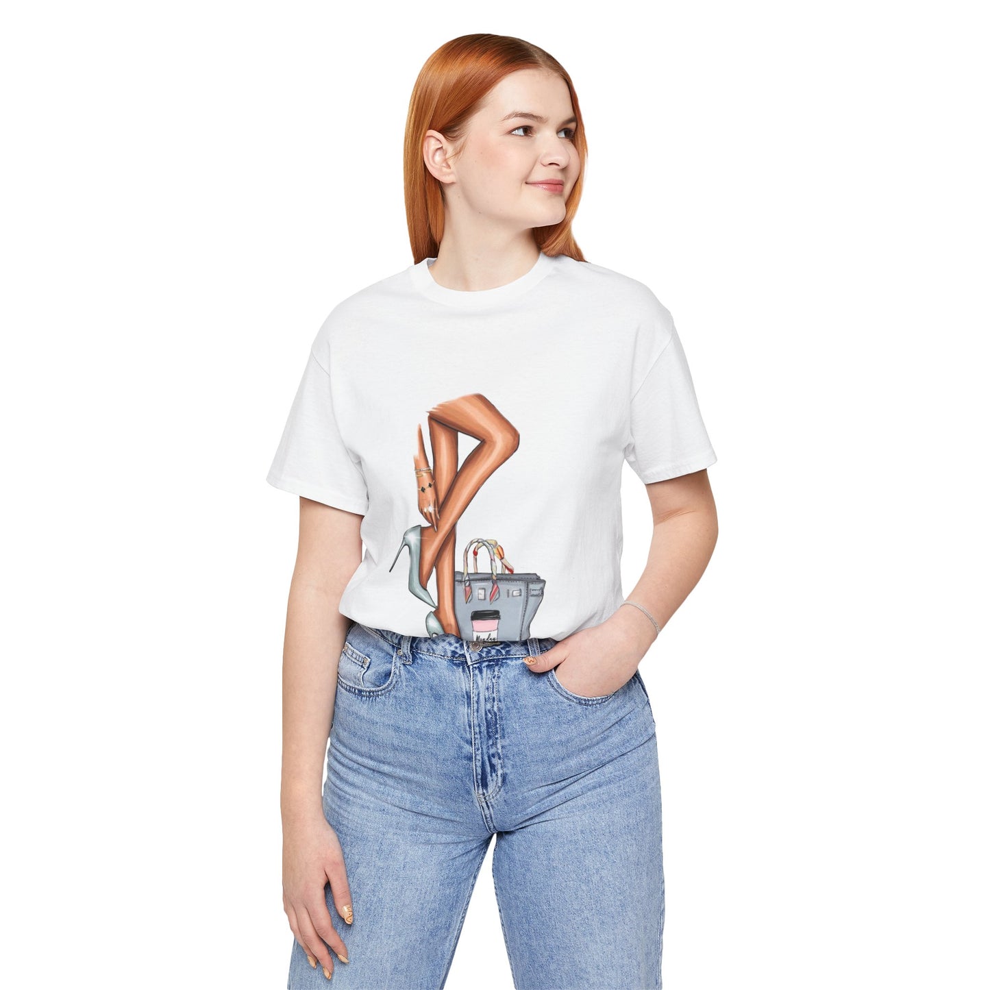 Moda İllüstrasyonlu Şık Oversize Tişört YSS-TS-0003