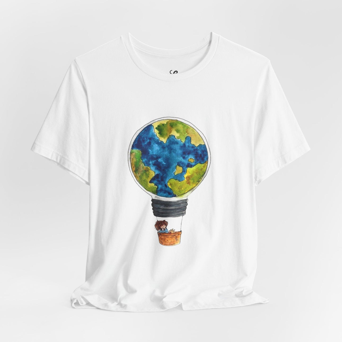 Dünya Balonu ve Çocuk İllüstrasyonlu Tişört YSS-TS-0002