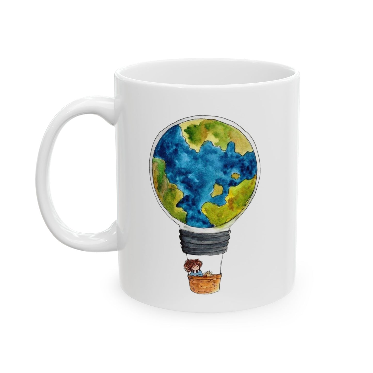 Dünya Balonu Seyahat ve Macera Temalı Kupa Bardak - YSS-MUG-0001