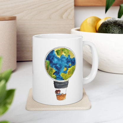 Dünya Balonu Seyahat ve Macera Temalı Kupa Bardak - YSS-MUG-0001