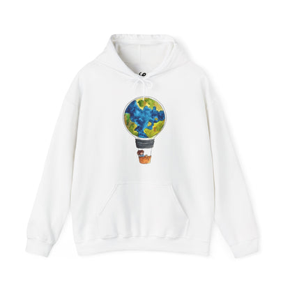 Dünya Balonu Seyahat ve Macera Temalı Oversize Sweatshirt - YSS-SW-0001