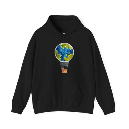 Dünya Balonu Seyahat ve Macera Temalı Oversize Sweatshirt - YSS-SW-0001