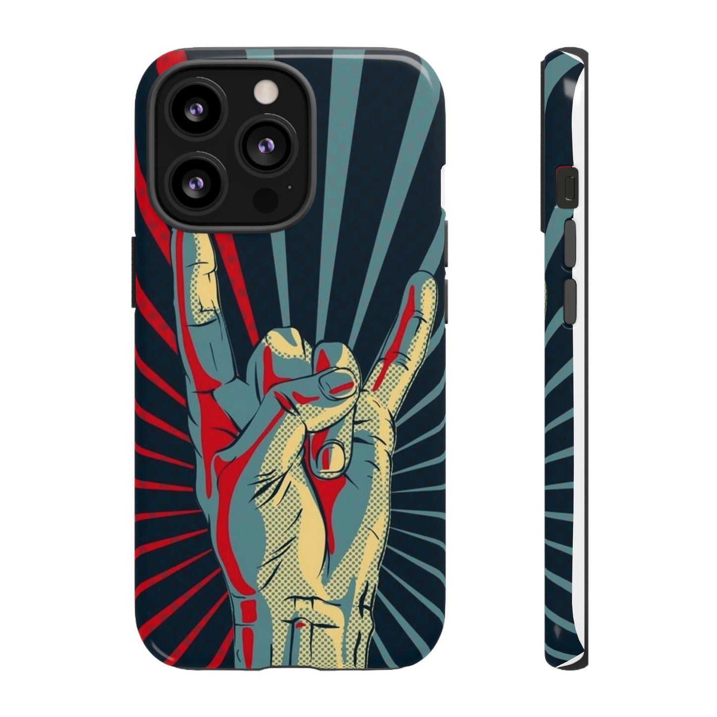 Pop Art El Baskılı Retro Telefon Kılıfı - YSS-KLF-0001