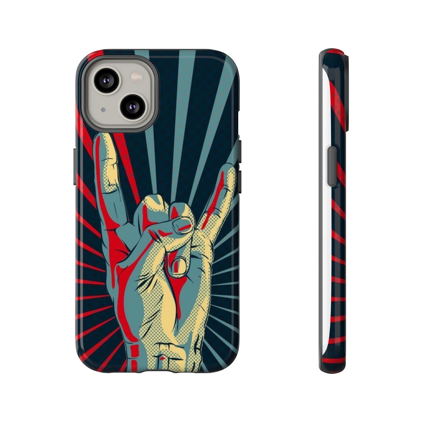 Pop Art El Baskılı Retro Telefon Kılıfı - YSS-KLF-0001