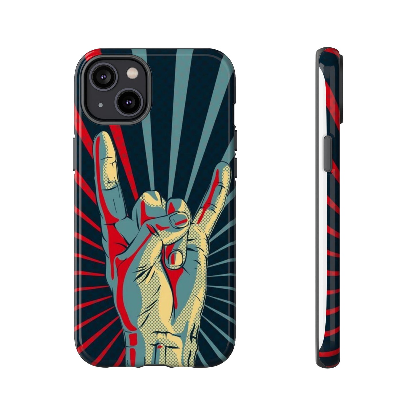 Pop Art El Baskılı Retro Telefon Kılıfı - YSS-KLF-0001