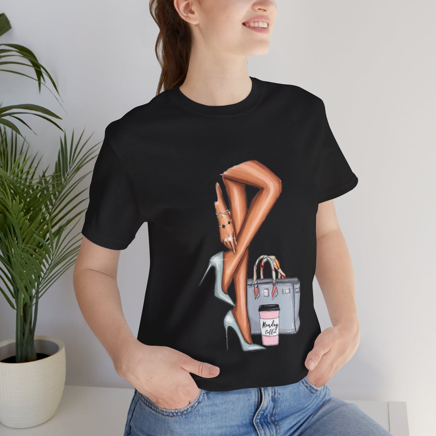 Moda İllüstrasyonlu Şık Oversize Tişört YSS-TS-0003