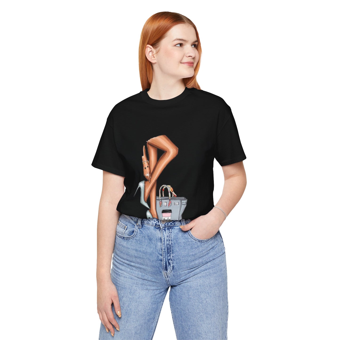 Moda İllüstrasyonlu Şık Oversize Tişört YSS-TS-0003