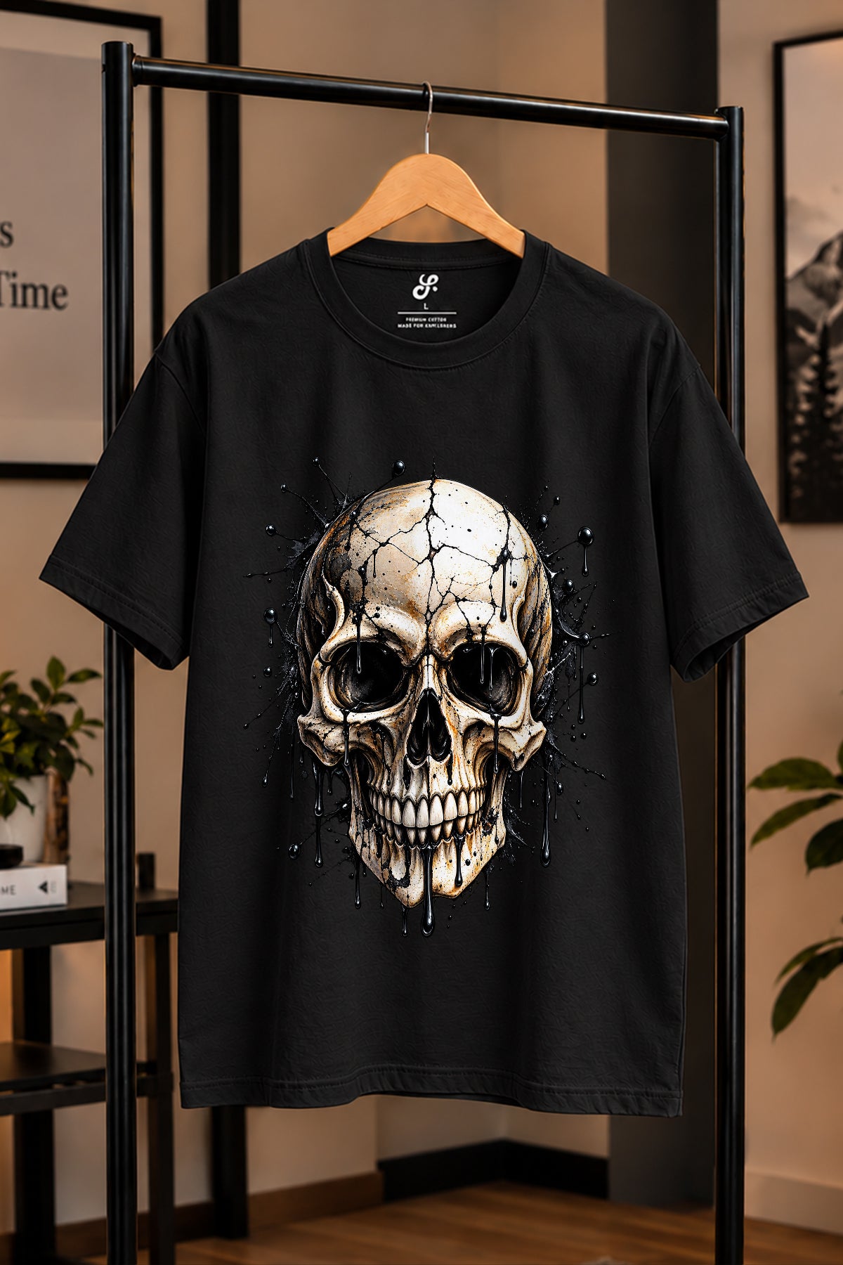 Cracked Skull Oversize Tişört